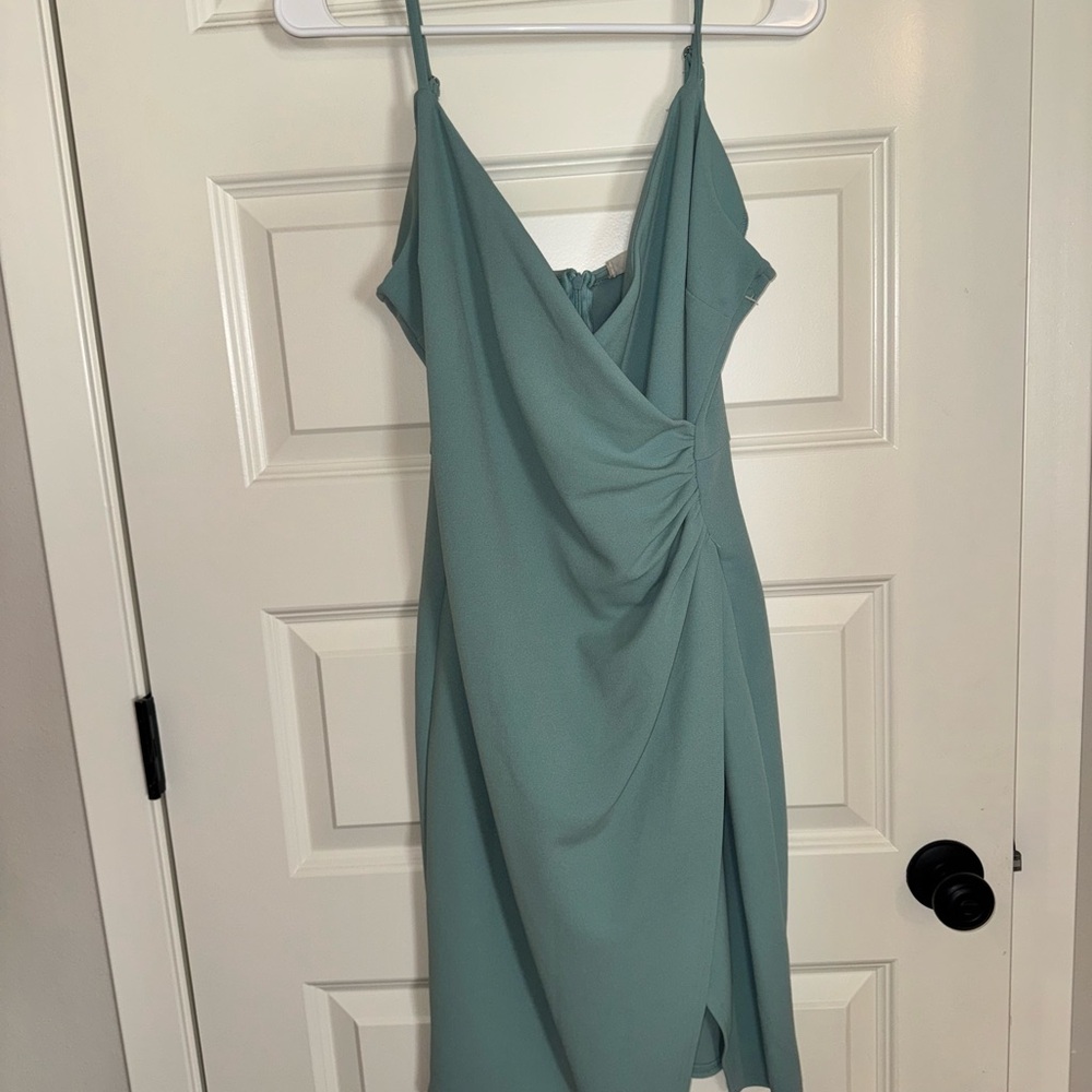 Elegant Teal Dress